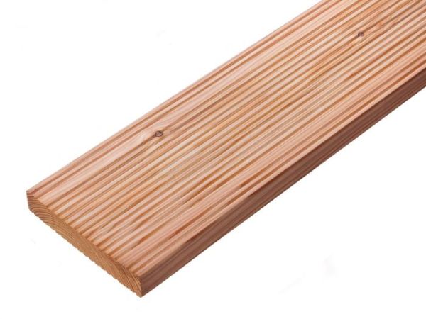 Deska Tarasowa z Drewna Iglastego Modrzew Europejski 25x145x2400 - 2 x Wąski Ryfel